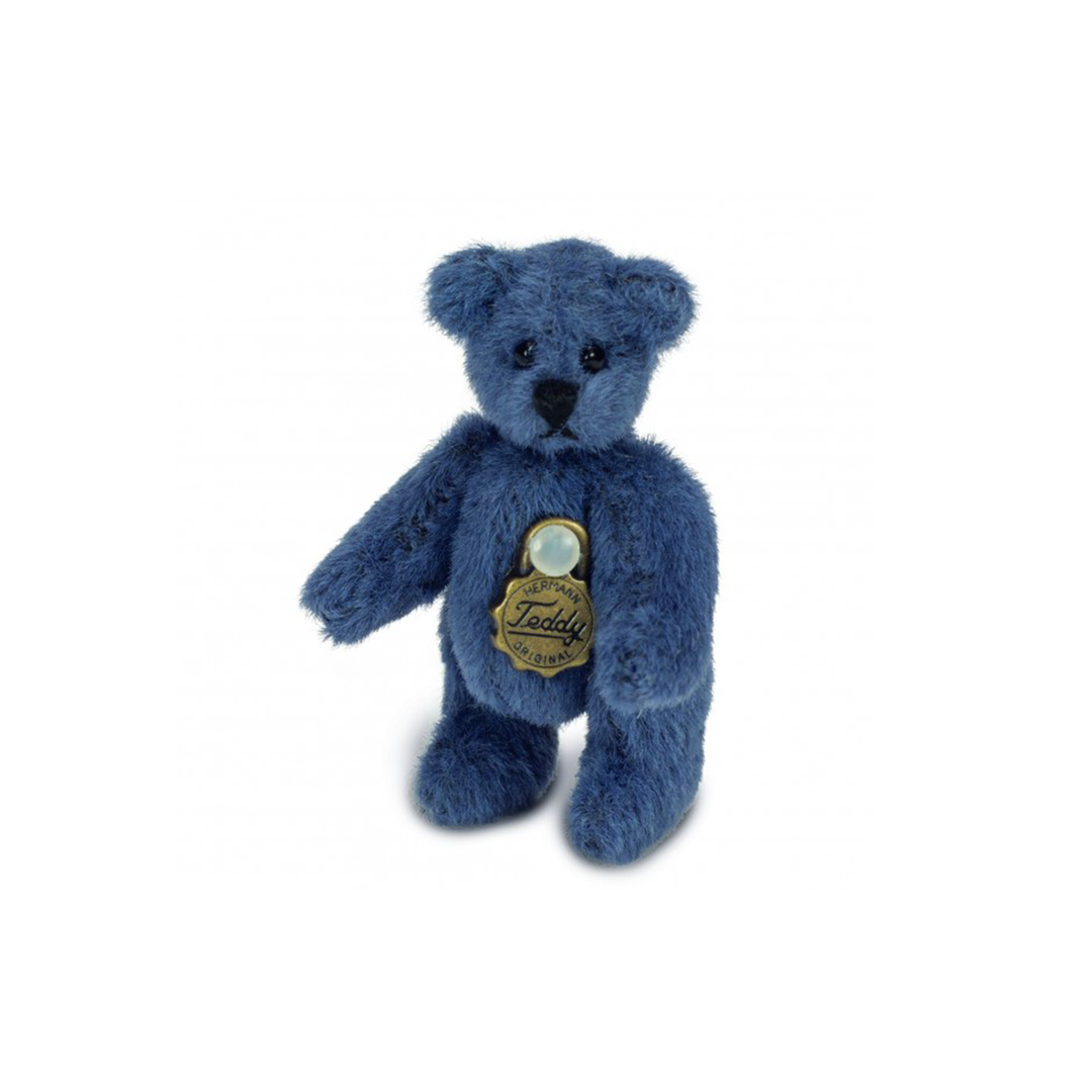 Teddy Hermann Miniature Blue Teddy Bear 4cm