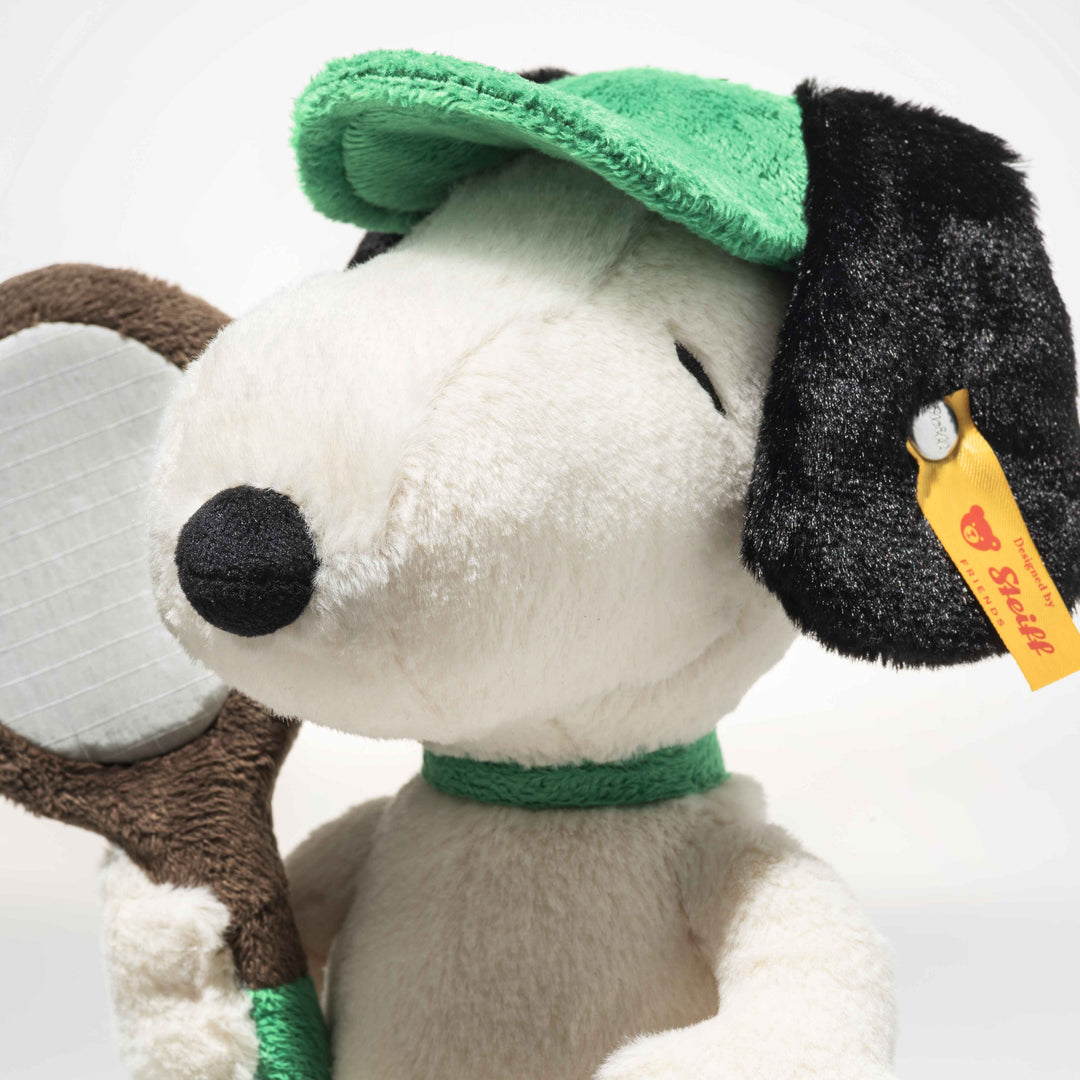 Steiff Snoopy Tennis Soft Toy 22cm – Peanuts Plush Tennis Champion