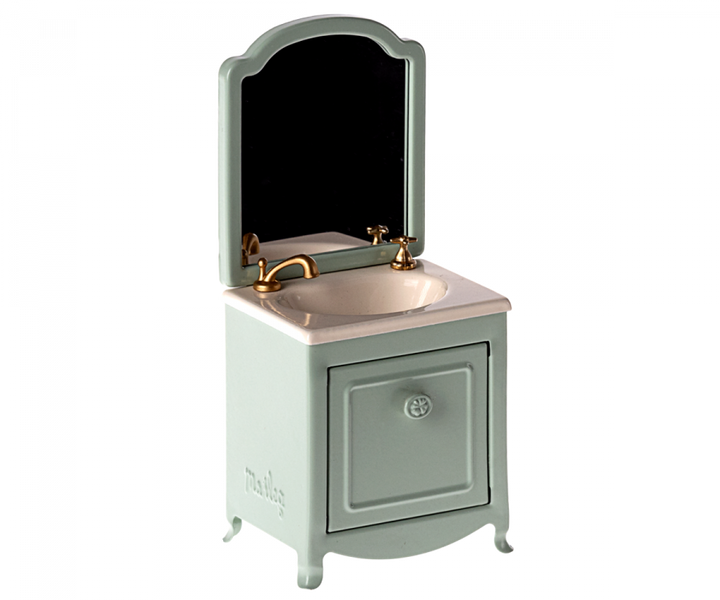 Maileg Sink dresser, Mouse - Mint