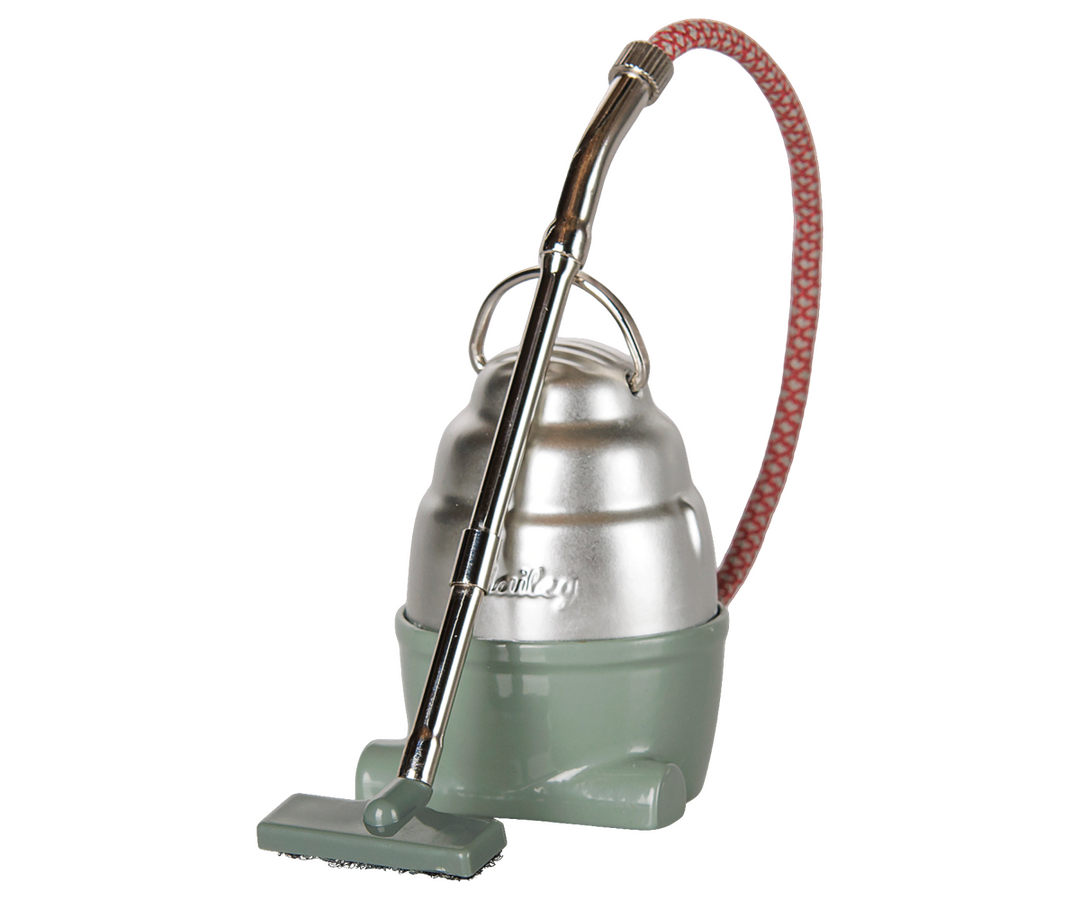 Maileg Mouse Vacuum Cleaner – Dark Mint | Miniature Mouse House Accessory