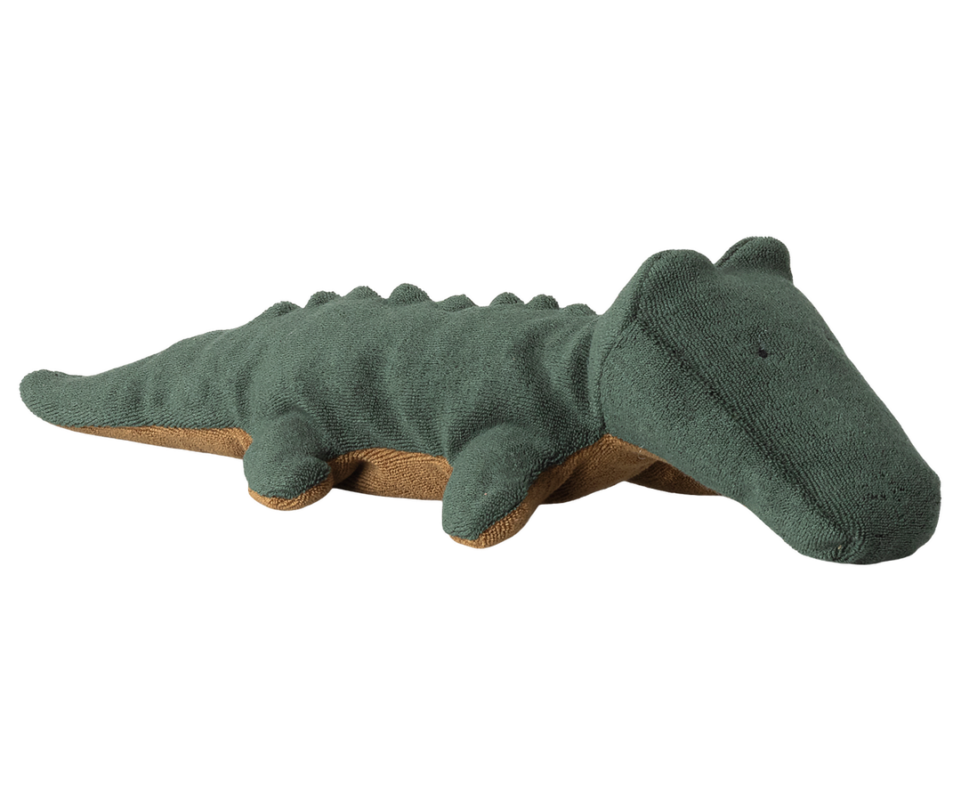 Maileg Safari Friends Crocodile Small Forest Green 36.5cm | Soft Cuddly Crocodile Toy
