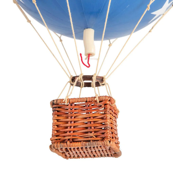 Travels Light Hot Air Balloon Blue Stars