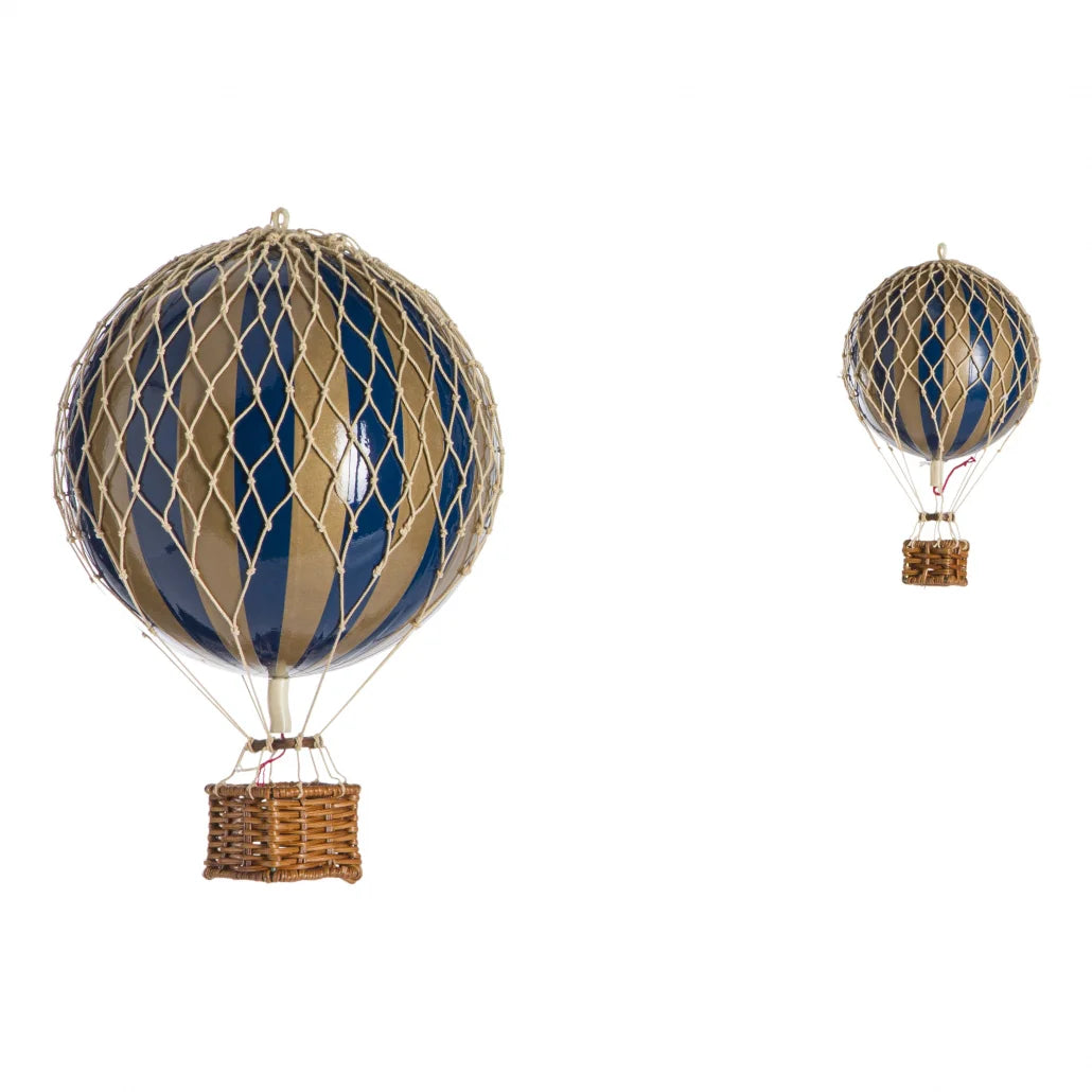 Travels Light Hot Air Balloon Gold Navy - 30cm