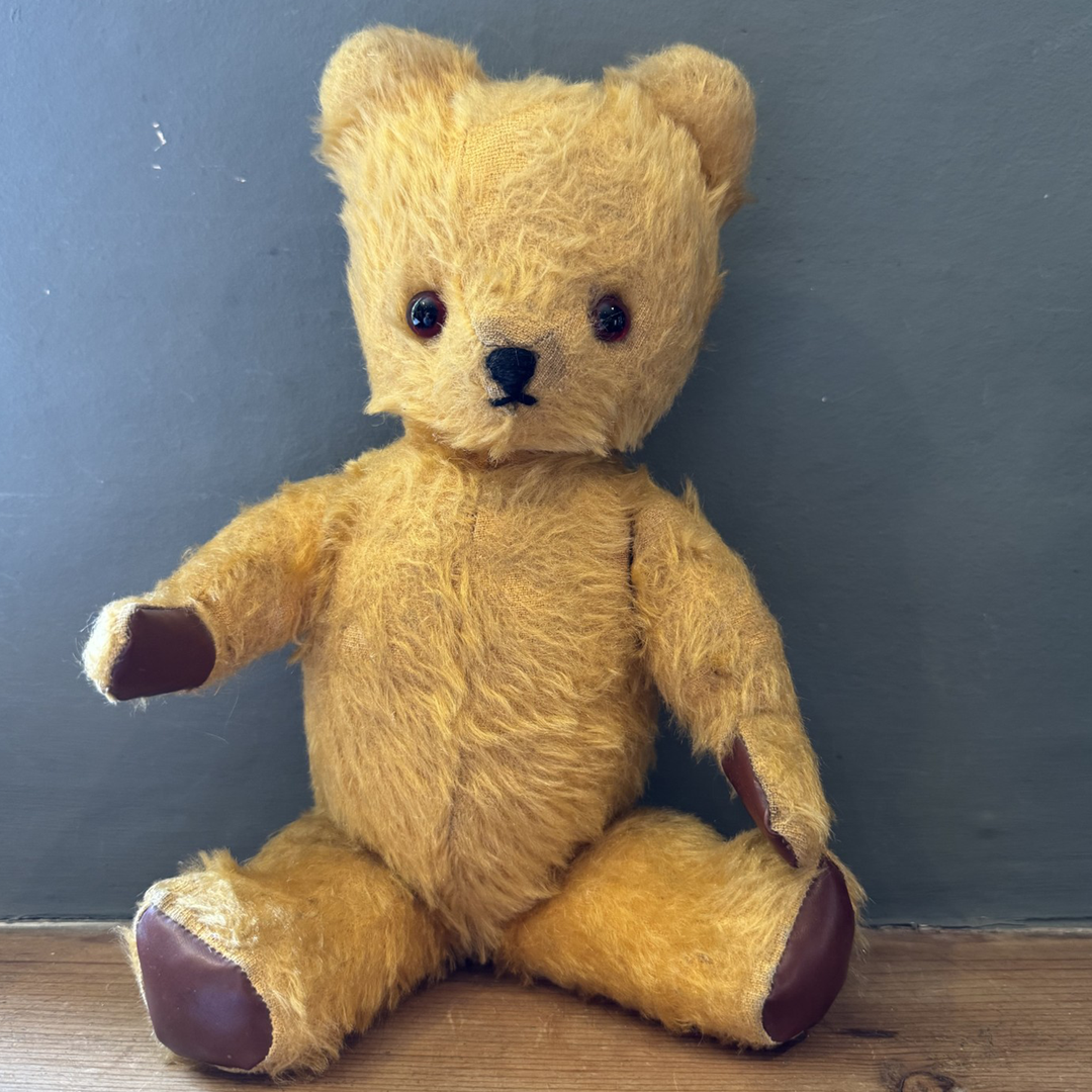 ARK (South Africa) golden mohair teddy bear, circa 1948–1958