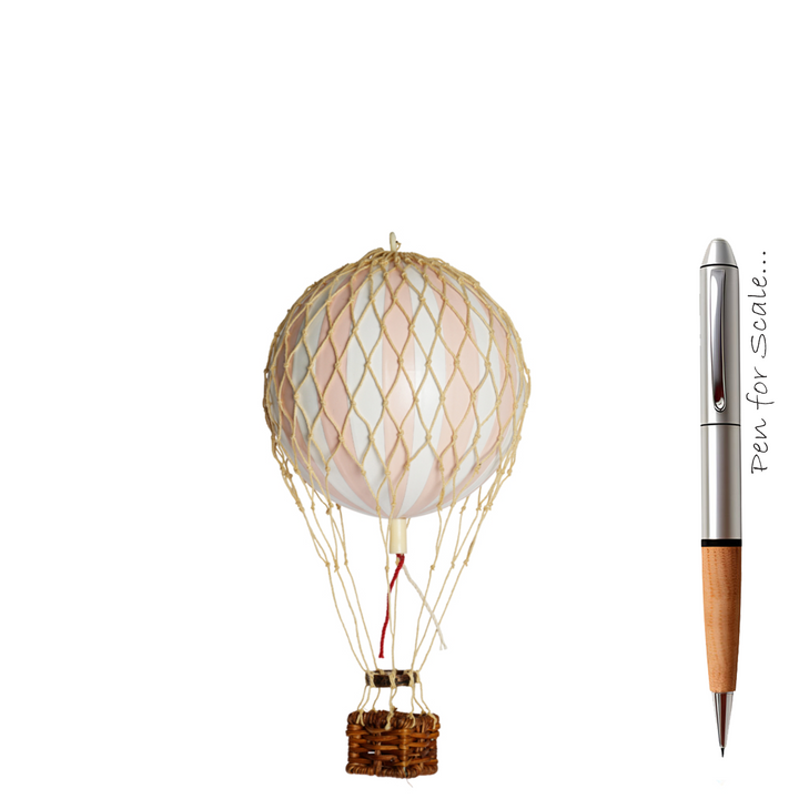 Floating the Skies Hot Air Balloon Light Pink -13cm