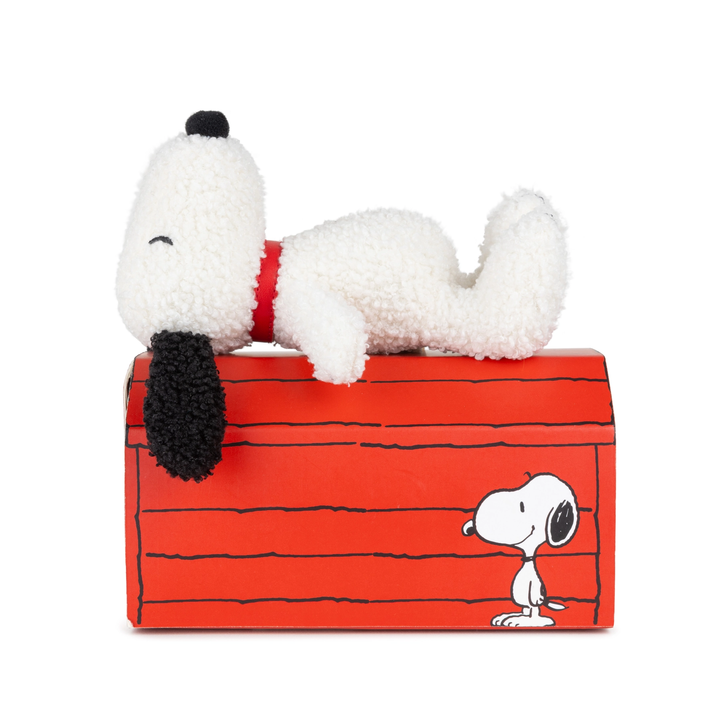 Bon Ton Toys Peanuts Snoopy Eco Plush with Doghouse Gift Box 17cm