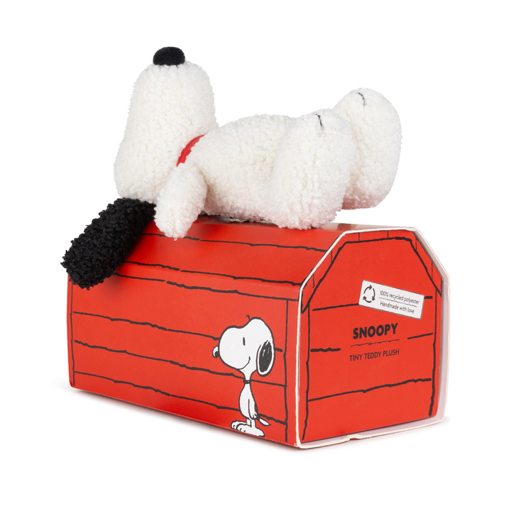Bon Ton Toys Peanuts Snoopy Eco Plush with Doghouse Gift Box 17cm