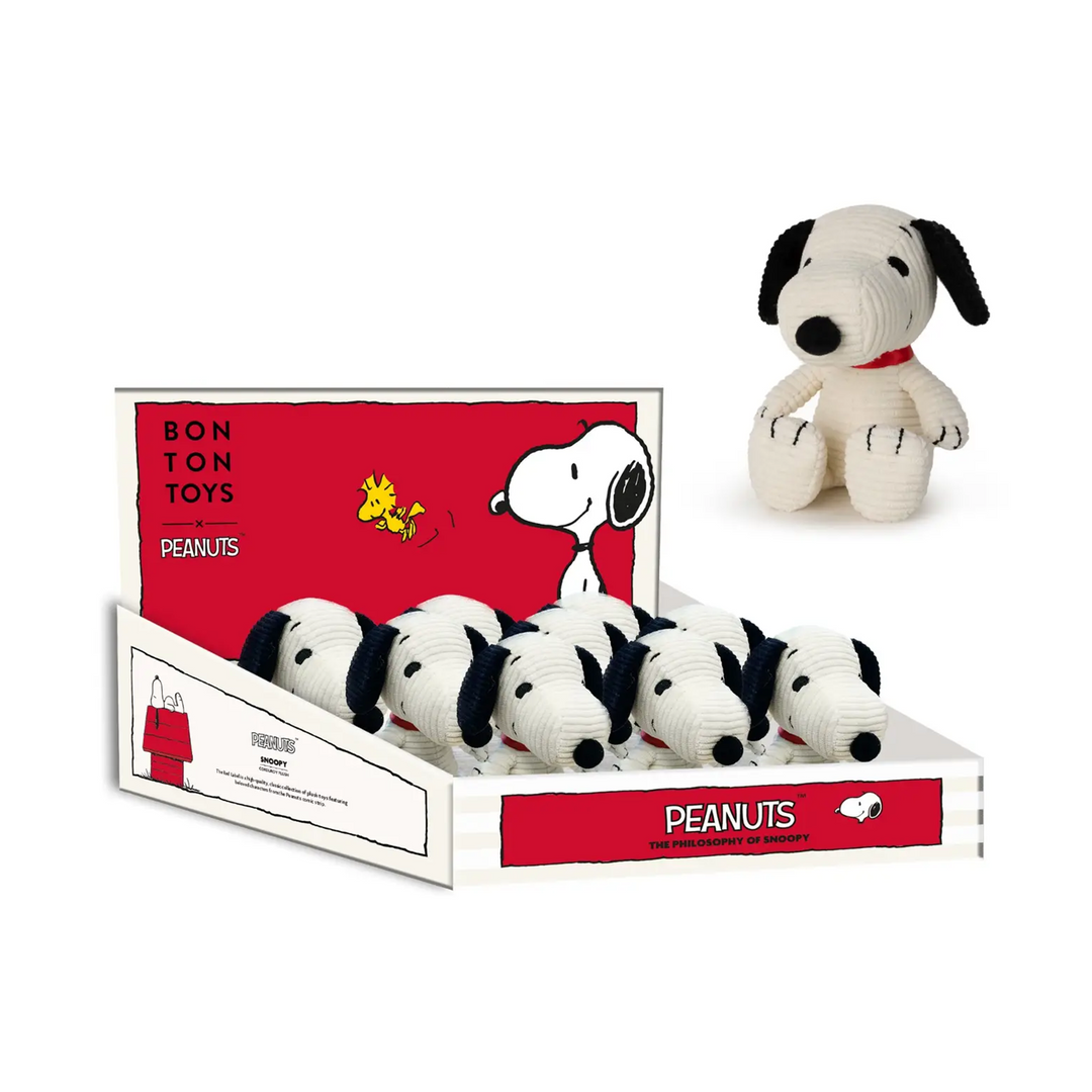 Bon Ton Toys  Snoopy - Cream Corduroy Eco Plush 12cm
