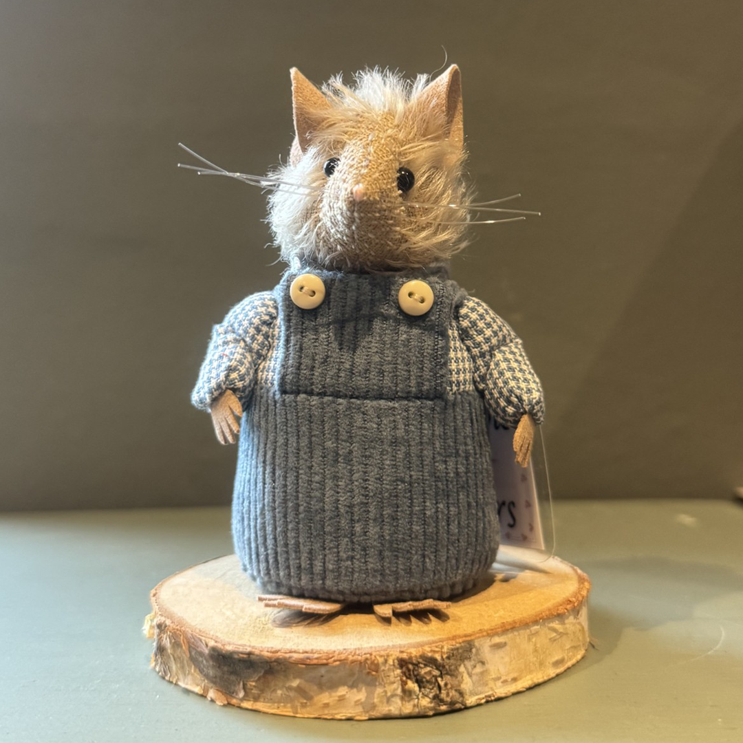 Bumble Bears Crump Mouse | 10cm Handmade Artist Mouse by Fiona Wells