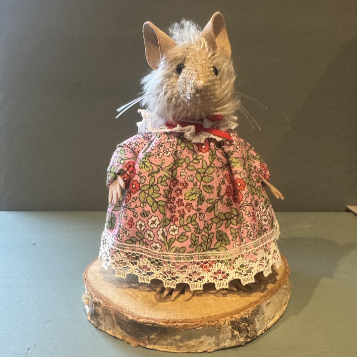 Bumble Bears Posy Mouse | 10cm Handmade Artist Mouse by Fiona Wells