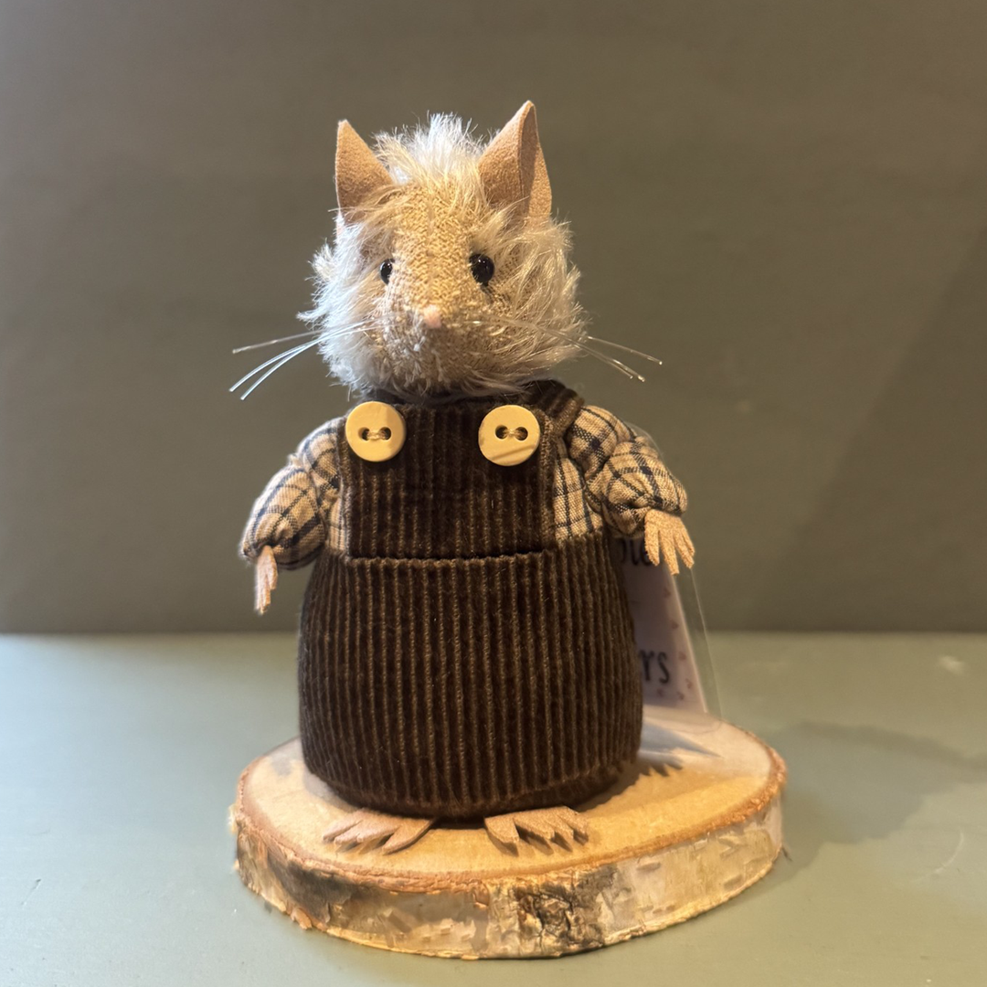Bumble Bears Russet Mouse | 10cm Handmade Artist Mouse by Fiona Wells