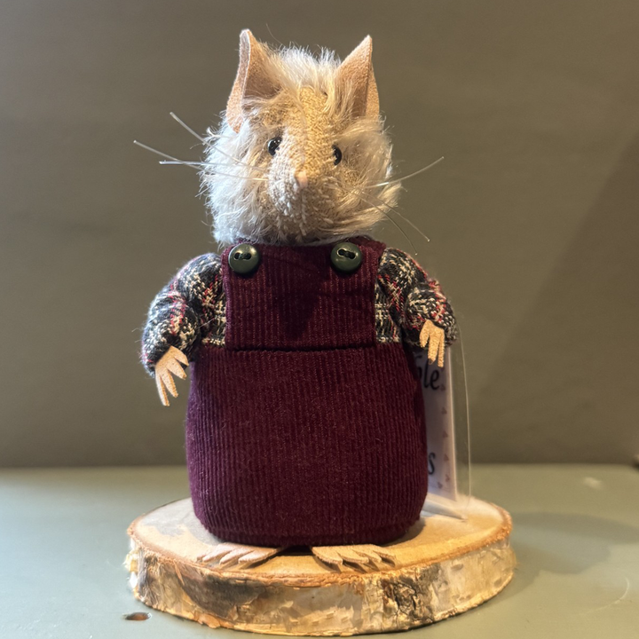 Bumble Bears Walter Mouse | 10cm Handmade Artist Mouse by Fiona Wells