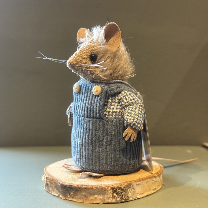 Bumble Bears Crump Mouse | 10cm Handmade Artist Mouse by Fiona Wells