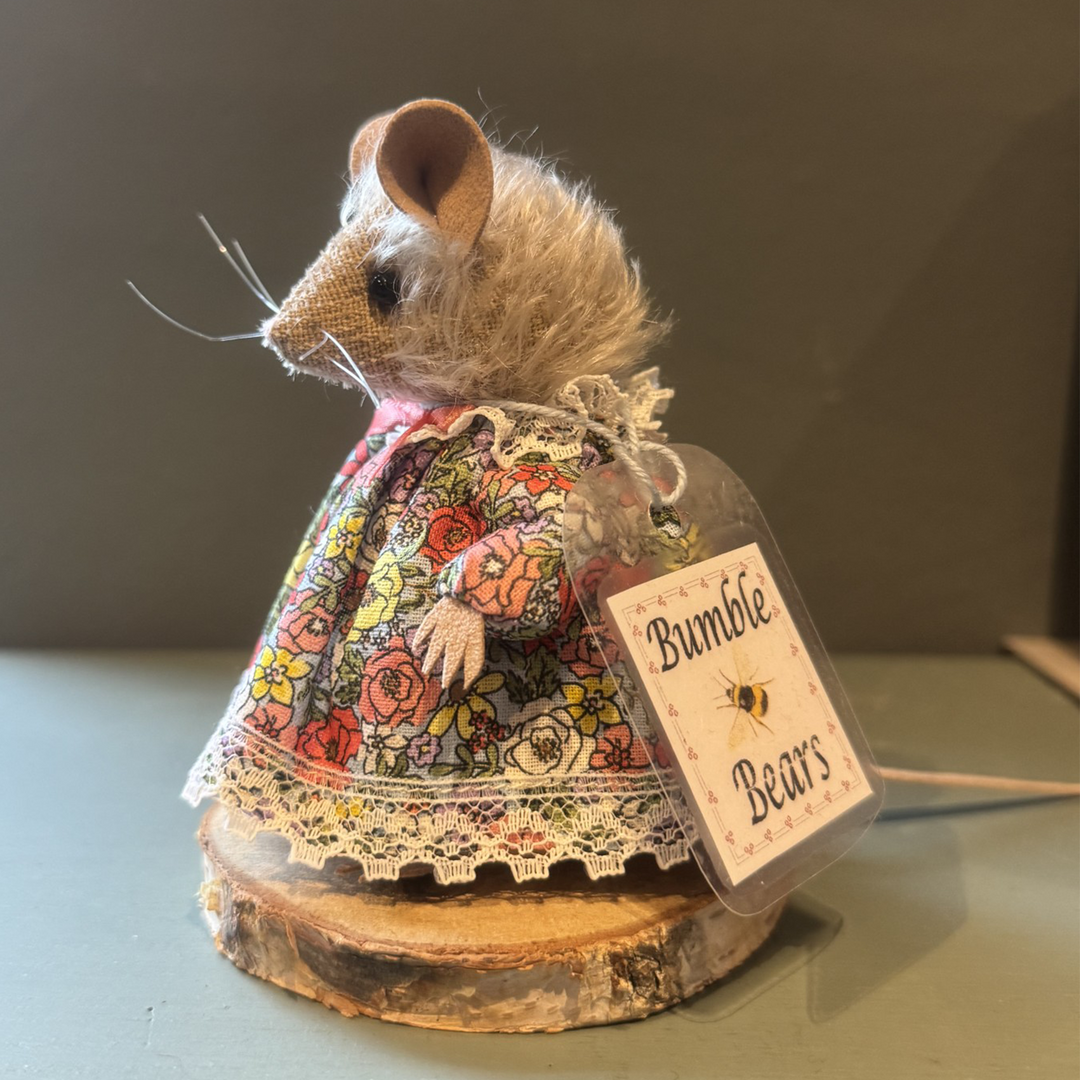 Bumble Bears Elsie Mouse | 10cm Handmade Artist Mouse by Fiona Wells