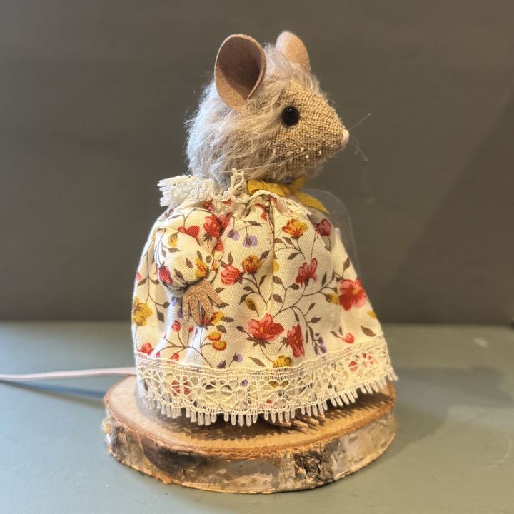 Bumble Bears Rosepip Mouse | 10cm Handmade Artist Mouse by Fiona Wells