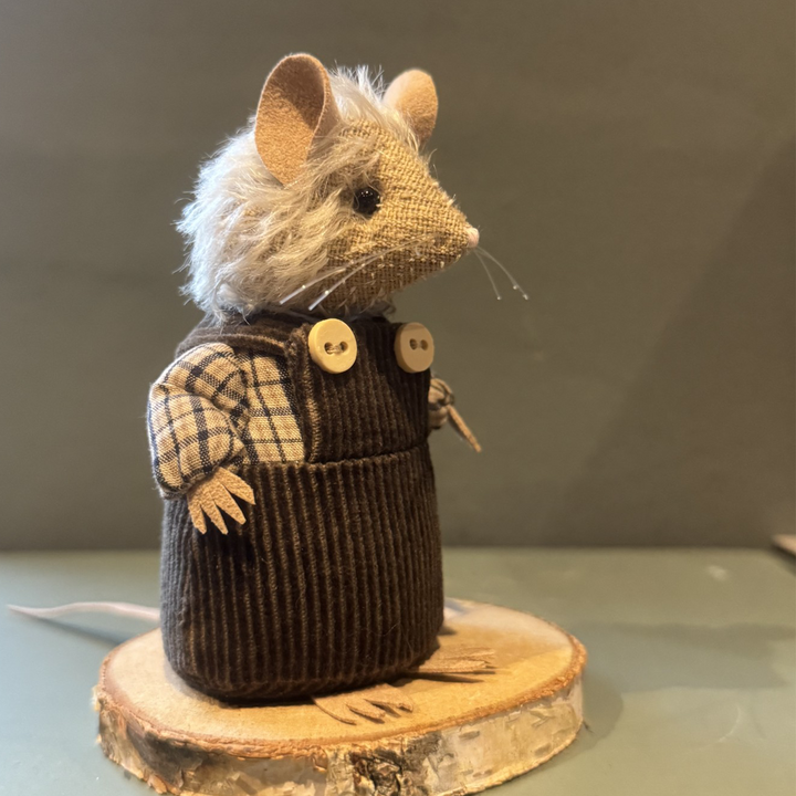 Bumble Bears Russet Mouse | 10cm Handmade Artist Mouse by Fiona Wells