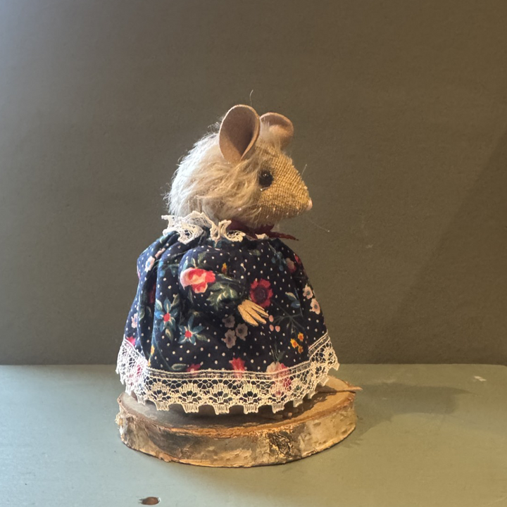 Bumble Bears Winnie Mouse | 10cm Handmade Artist Mouse by Fiona Wells