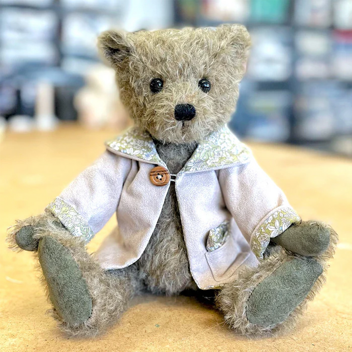 Canterbury Bears Olive Handmade Mohair Teddy Bear 33cm | British Handmade Teddy Bear