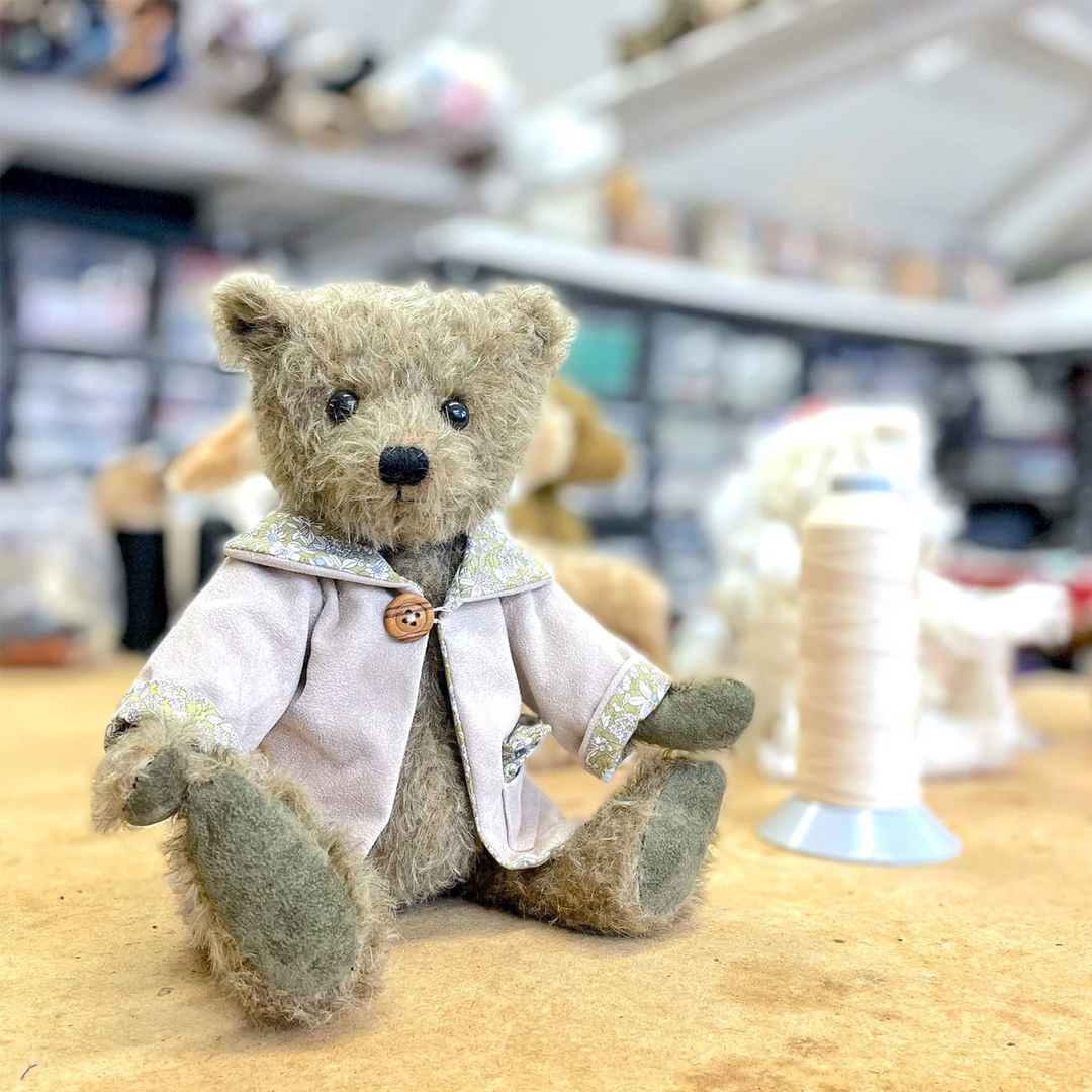Canterbury Bears Olive Handmade Mohair Teddy Bear 33cm | British Handmade Teddy Bear