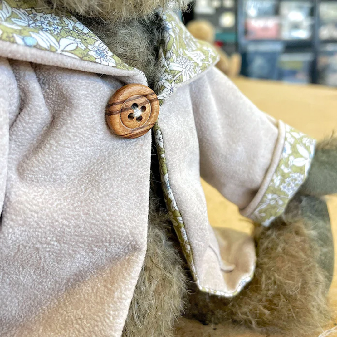 Canterbury Bears Olive Handmade Mohair Teddy Bear 33cm | British Handmade Teddy Bear