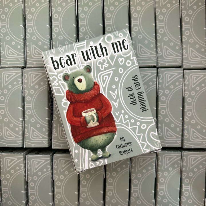Catherine Redgate Bear With Me Playing Cards | Illustrated Teddy Bear Playing Cards