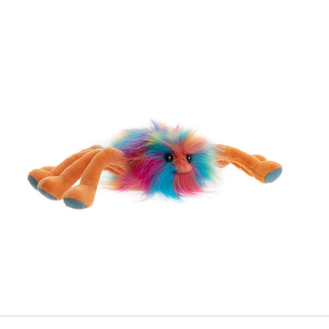 Charlie Bears The Spinners Cedric | 10cm Rainbow Plush Baby Spider