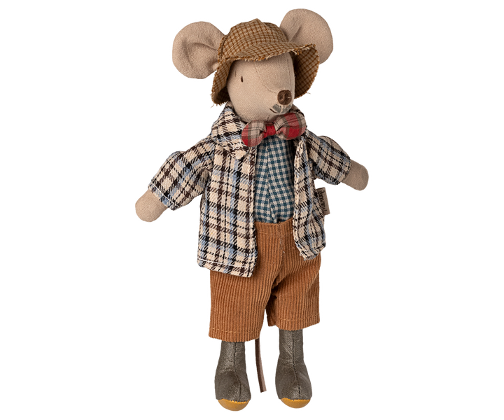 Maileg Grandad Mouse AW25 – Magnetic-Hand Mouse with Rubber Boots
