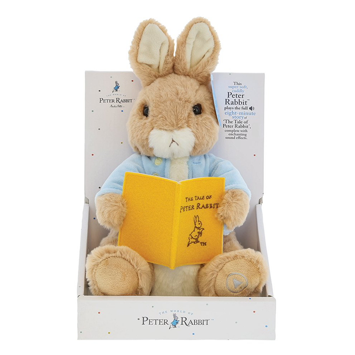 Large Animated Peter Rabbit Soft Toy – Plays Full Tale, 30 cm Plush