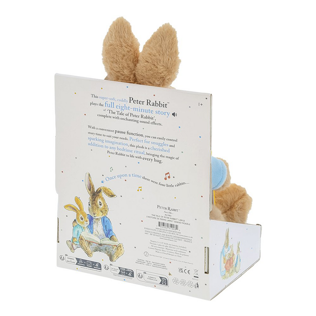 Large Animated Peter Rabbit Soft Toy – Plays Full Tale, 30 cm Plush
