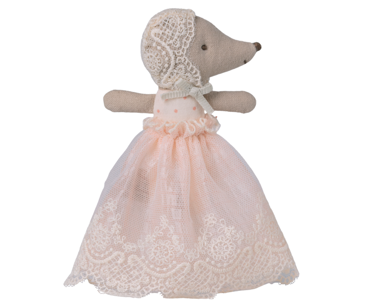 PRE ORDER | Maileg Baby mouse in gown - Powder (SS26)