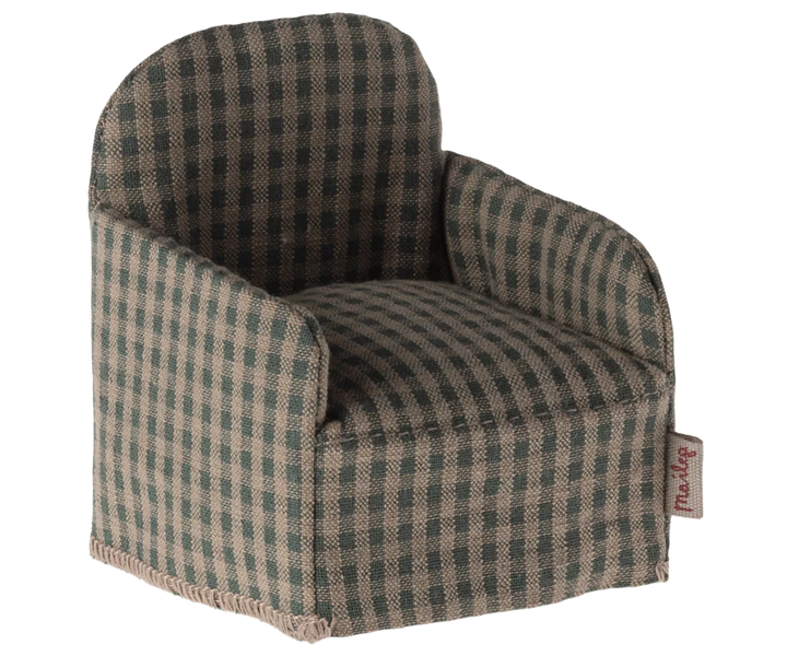 Maileg Green Checker Chair