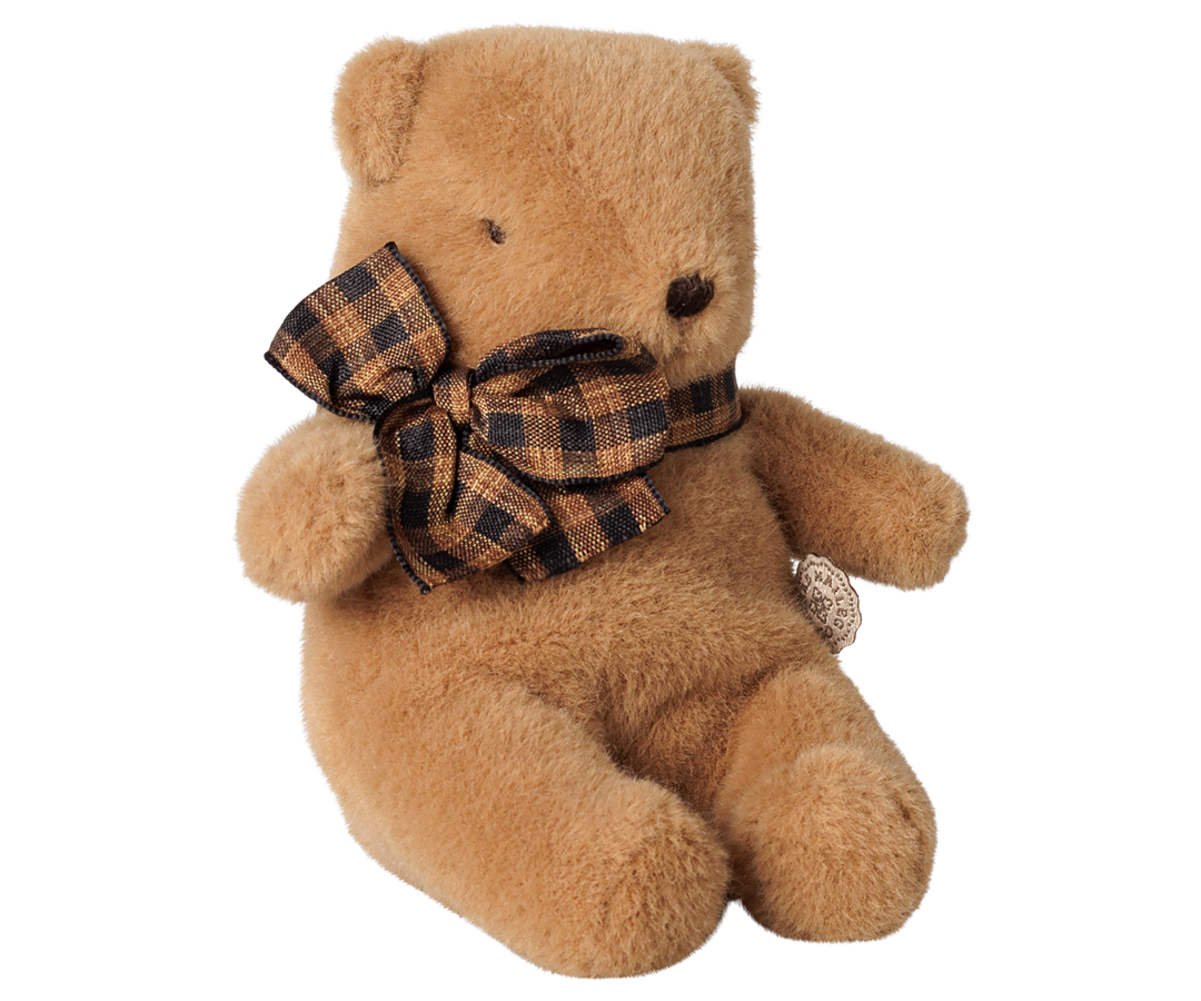 Maileg Mini Teddy Bear Plush – Mushroom | 12cm Vintage-Style Soft Teddy Bear 16-6967-01