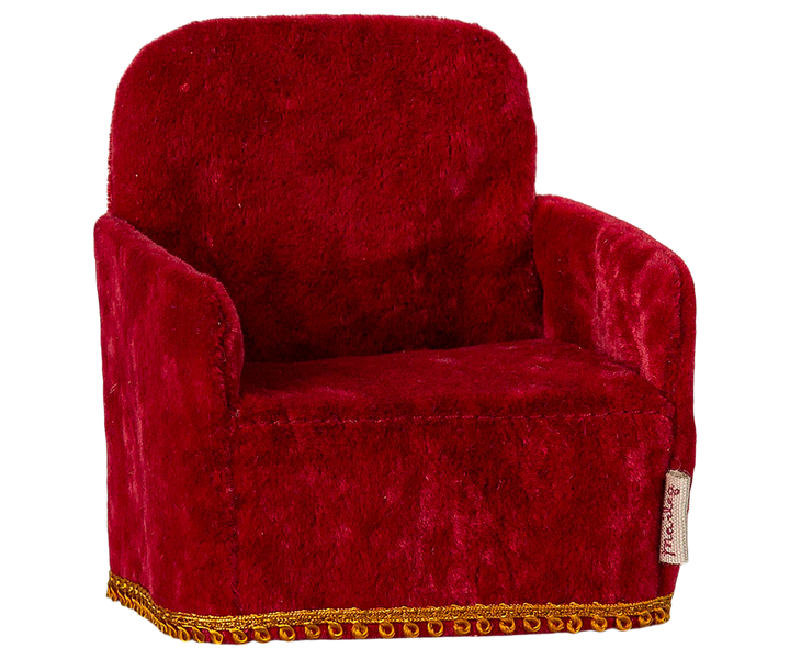 Maileg Red Velvet Folding Chair