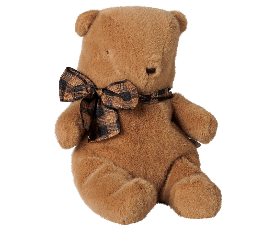 Maileg Small Teddy Bear Plush – Mushroom | 19cm Vintage-Style Soft Teddy Bear 16-6968-01