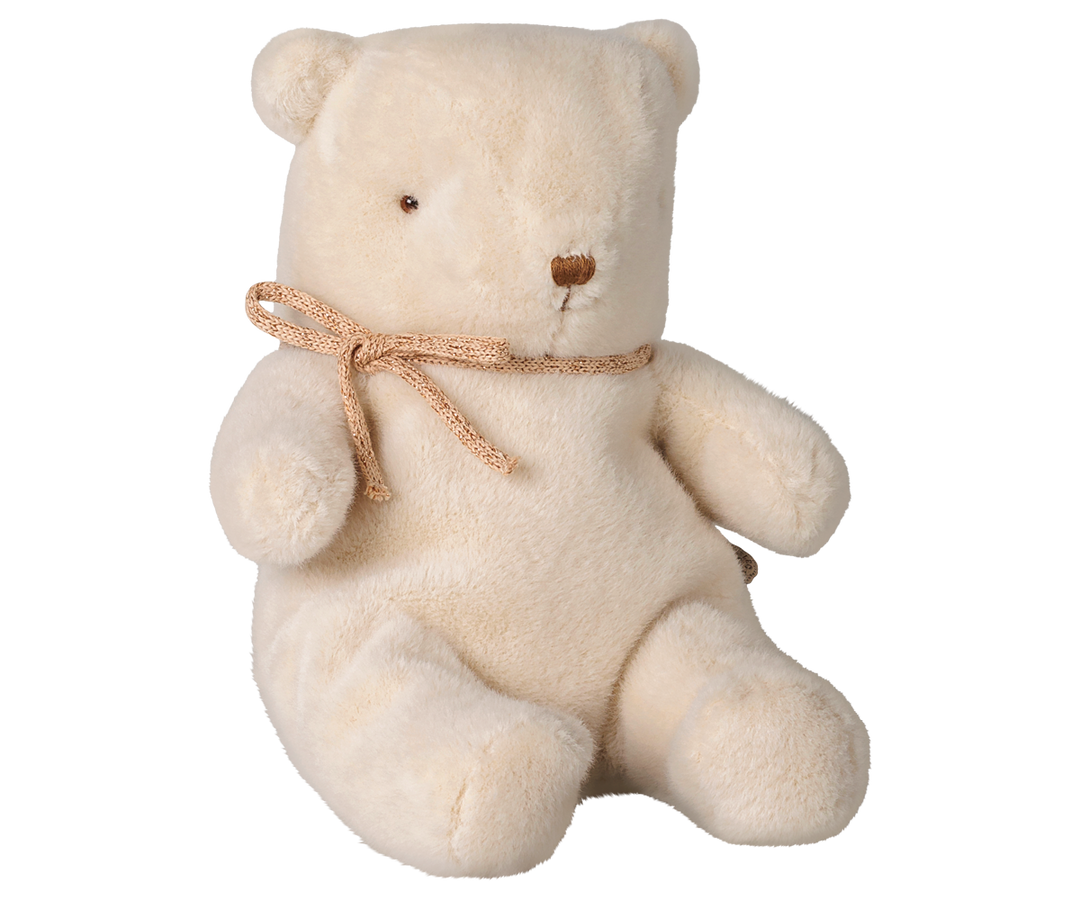 Maileg Small Teddy Bear Plush – Off White | 19cm Vintage-Style Soft Teddy Bear 16-6968-02