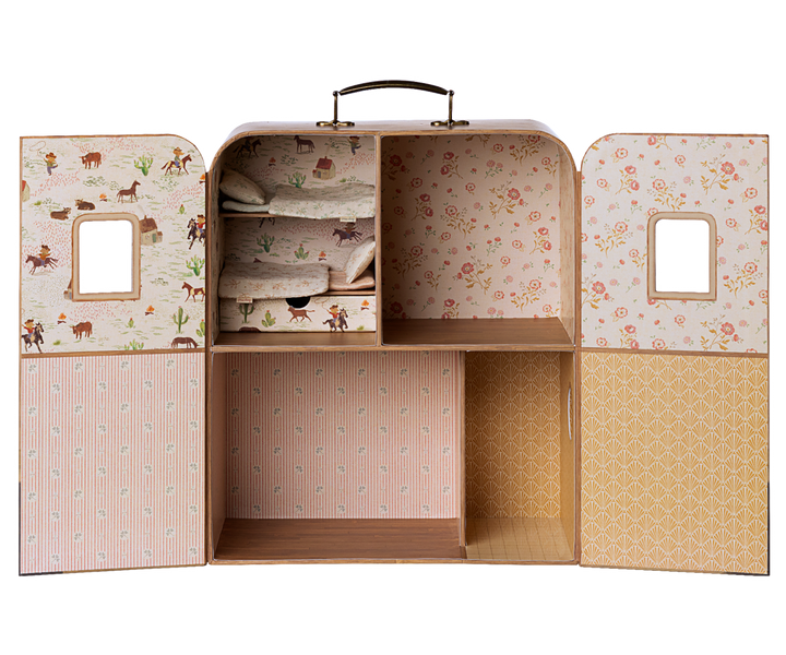 Maileg SuitCasa Portable House – For Little Sister & Brother Mouse
