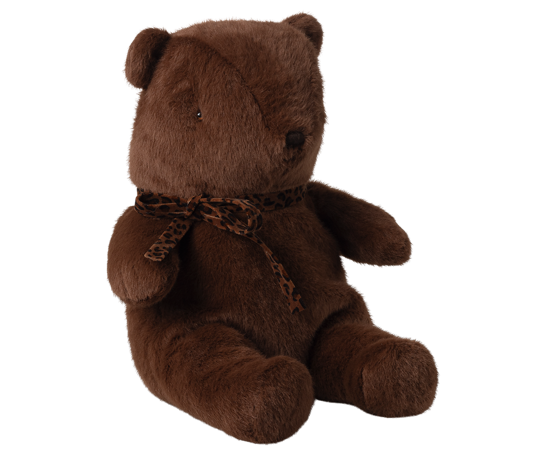 Maileg Teddy Bear Plush Medium Dark Chocolate 24cm | Soft Vintage Teddy Bear