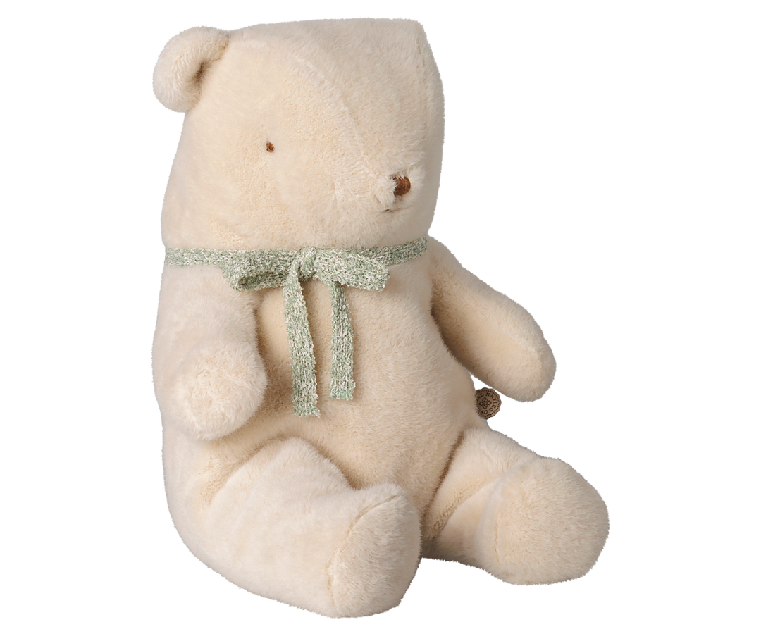 Maileg Teddy Bear Plush Medium – Off White | 24cm Vintage Style Soft Teddy Bear