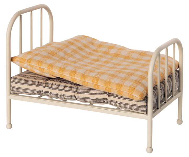 Maileg Vintage Bed for Teddy Junior | Metal Bed with Bedding