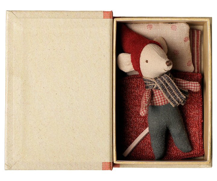 Maileg Christmas Mouse, Baby in Book | 14-6700-00