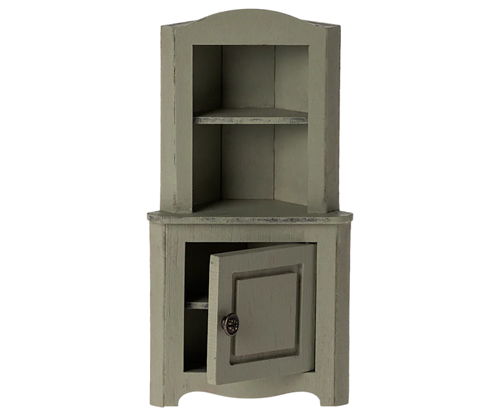 Maileg Corner cabinet, Mouse - Light green