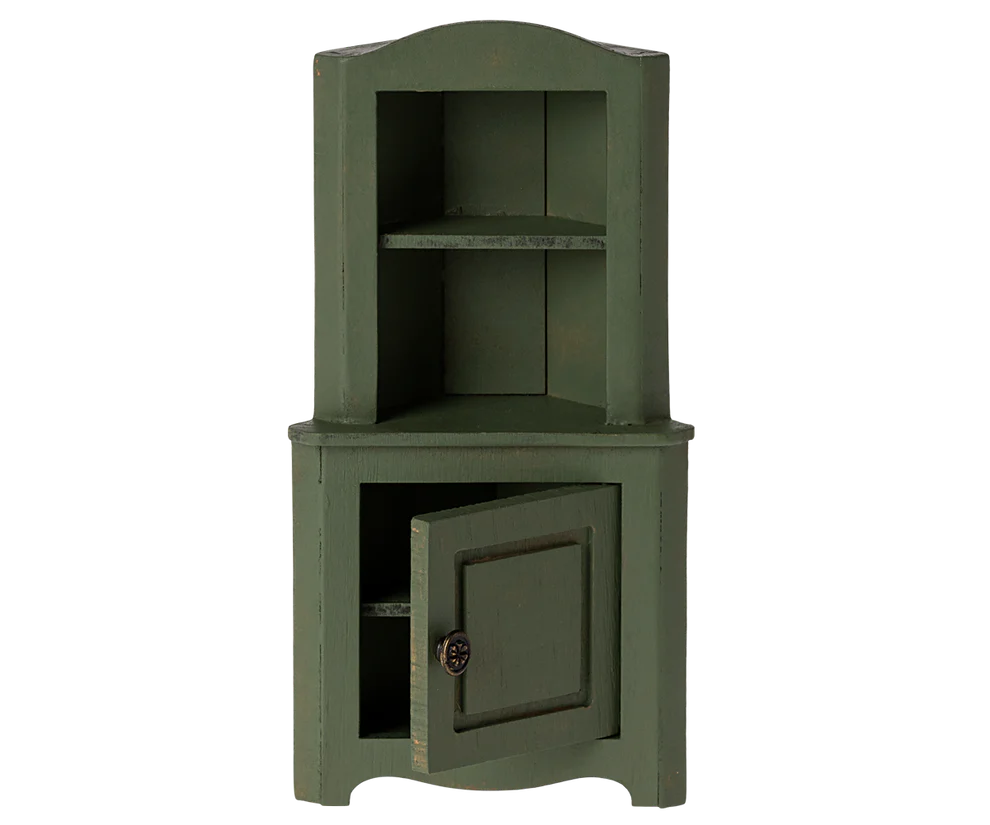 Maileg Corner Cabinet Mouse - Dark Green