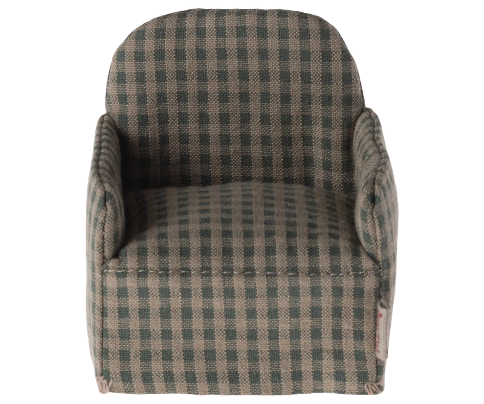 Maileg Green Checker Chair