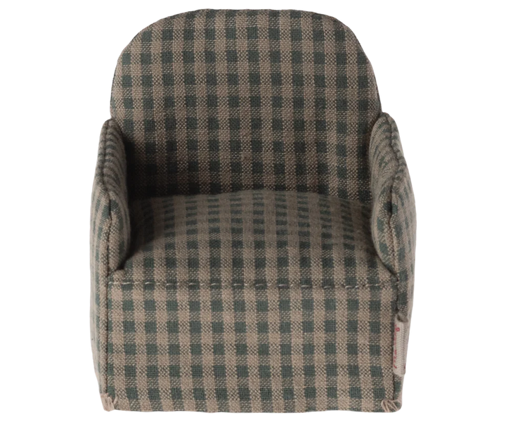 Maileg Green Checker Chair