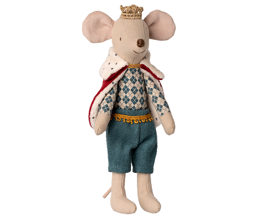 Maileg King Mouse – Dad AW25 in Cape & Crown