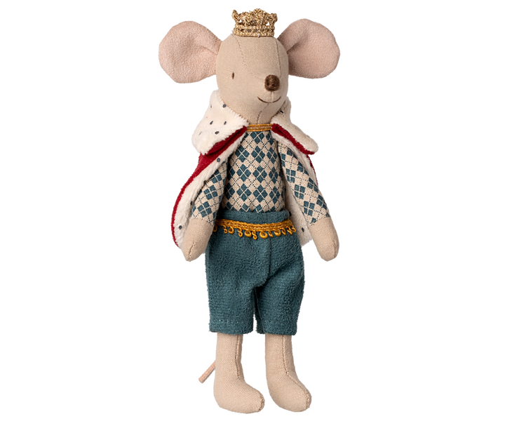 Maileg King Mouse – Dad AW25 in Cape & Crown