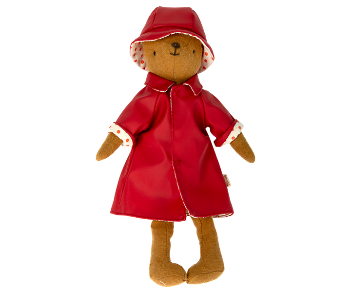 Maileg Teddy Mum Raincoat with Hat | Rainwear Outfit for Teddy Mum