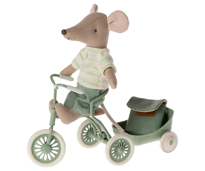 Maileg Tricycle Mouse Mint - Big Brother