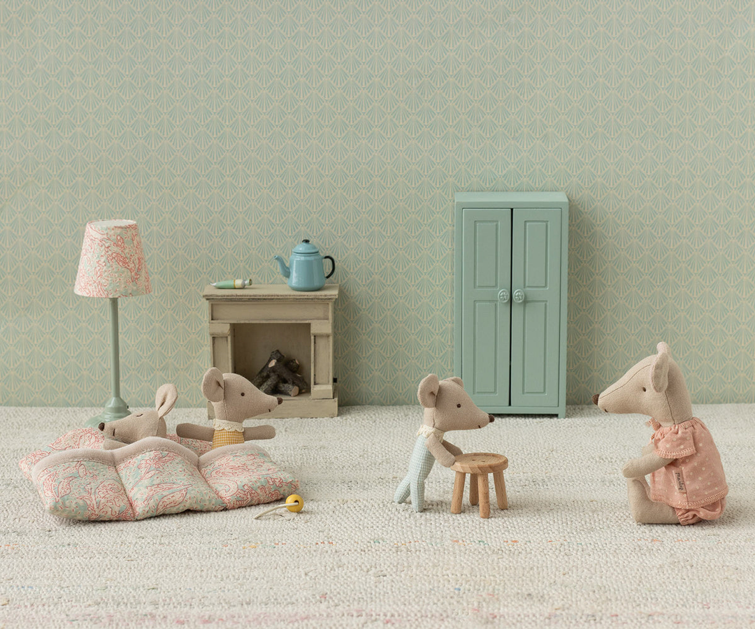 Maileg Triplet Baby Mice in Matchbox – Checker