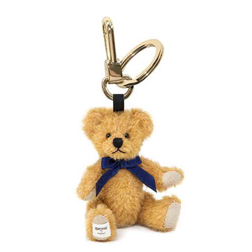Merrythought Teddy Bear Keyring Blue Bow